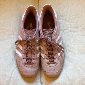 Adidas Women's Indoor Gazelle Warm Clay/White Sneaker- 8.5